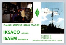 Ham radio qsl ik5aco i5aem - radio,