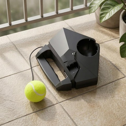 Allenatore tennis con - con, palla