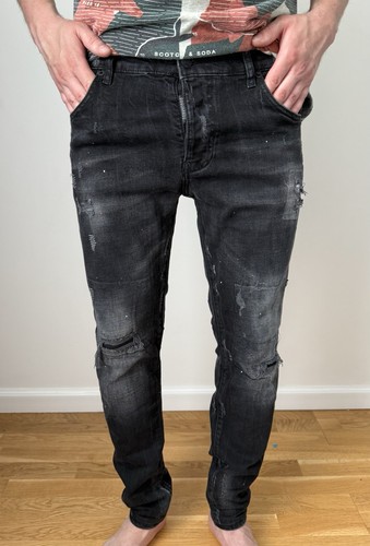 Jeans uomo dsquared nero slim - uomo,