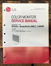 LG Studioworks 880LC LB880B Monitor Manuale di servizio *Originale*