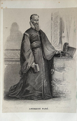 Antica stampa ambroise - antica, parè