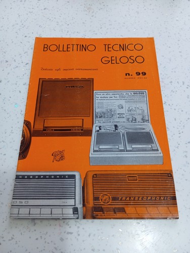 Bollettino tecnico geloso - bollettino,