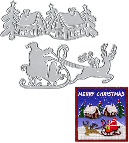 Slitta alce natale stampo - alce,