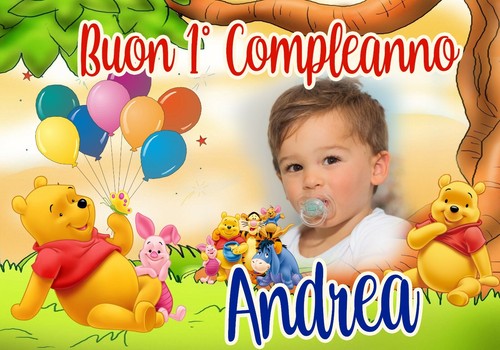 Striscione banner winnie the - striscione,