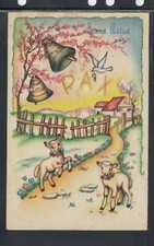 Postcard Happy Easter Lamb