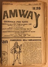 DIALETTO MILANESE TRAMWAY GIORNALE PER TUTTI 1921 51 NUMERI