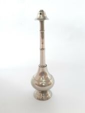Vintage India Placcato Nichel Ottone Rosa Acqua Spruzzatore Profumo Bottiglia