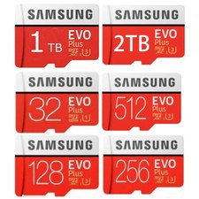32GB 2TB SAMSUNG EVO Plus Scheda micro SD C10 Scheda di memoria SDXC Scheda TF