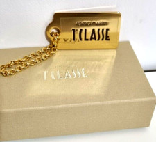 Portachiavi Prima Classe Alviero Martini Nuovo Con Scatola targa color oro