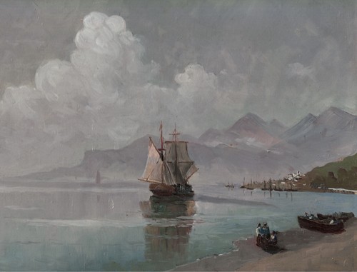 Dipinto olio tavola rigida - olio, su