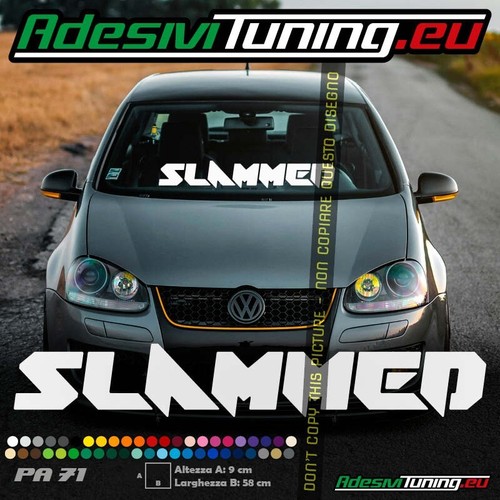 Adesivo slammed parabrezza - adesivo,