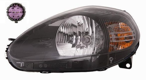 Faro destro nera 7 pin - faro,