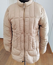 Giacca Donna Piumino Moncler Originale Tg 4 USA 40 IT Vera Piuma d' Oca Beige