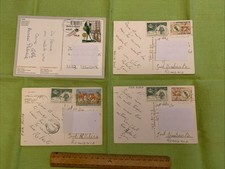 Lotto 4 cartoline affrancatura