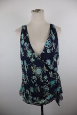 LUISA SPAGNOLI TOP MAGLIA DONNA TG. 48 WOMAN T-SHIRT CASUAL VINTAGE PURA SETA