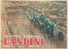 PUBBLICITA' 1952 LANDINI TRATTORE TRATTRICE TRACTOR CAMERLATA COMO FRABBRICO