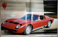 POSTER LAMBORGHINI MIURA  cm 55 x 35