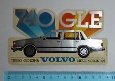 ADESIVO STICKER AUTOCOLLANT AUFKLEBER VINTAGE VOLVO 740 GLE
