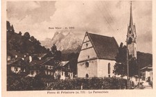 Trento - Pieve di Primiero - La Parrocchiale - fp vg 1922