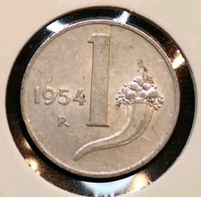 1 Lira 1954 Italia In Ottime