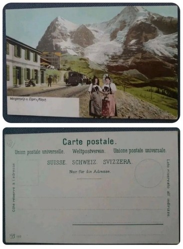 Cartolina treno svizzera - cartolina,