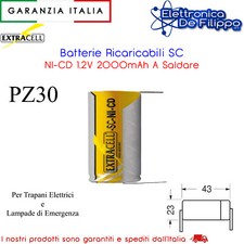30 pezzi BATTERIA SC 1.2V