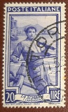 Francobollo Italia Lire 20 La Sciabica - Italy Stamp Lire 20 - 