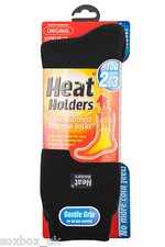 Calze termiche tinta unita da donna taglia 4-8 UK, 37-40 Eur, 5-9 us nere