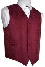 GILET SMOKING UOMO BORDEAUX