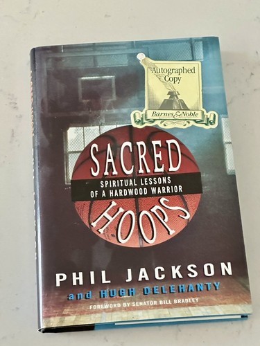 Phil jackson signed sacred - jackson, “sacred