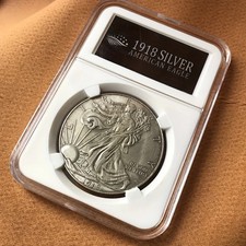 Monete commemorative US 1918 A Dollars Liberty Goddess collezione argento vintage