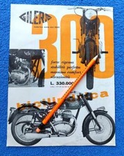 GILERA B 300 CC 1954 ARCORE MILANO   RARO VOLANTINO BIFACCIALE ORIGINALE