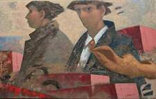 I partenti | Giampaolo Talani Opera Litografia su Masonite Ed Limitata 80x50