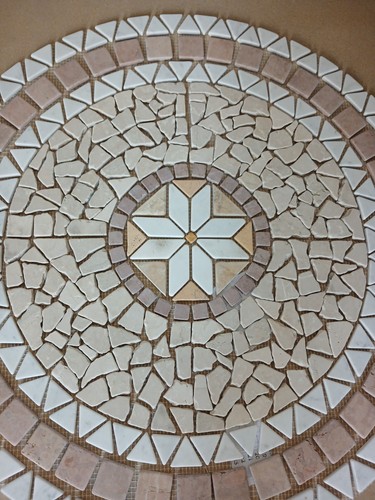 Rosone mosaico marmo - in,