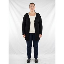 Cardigan Donna Nero 3XL Lungo