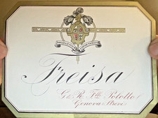 ETICHETTA di GENOVA STREVI G.& R. F.LLI POLOTTO VINO FREISA PRODUZIONE ESP.-1174