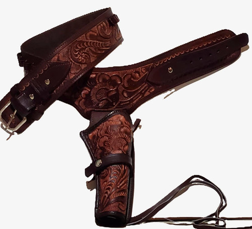 Tooled leather western - tooled,