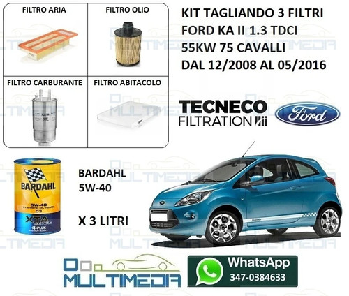 Kit tagliando filtri olio - kit,