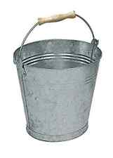 Secchio Zincato 15 Litri Metallo Giardinaggio  30x29 Cm Peso 1,08 kg