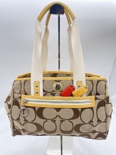 COACH carina tote bag F14878 Signature borsetta in ottime condizioni Usata