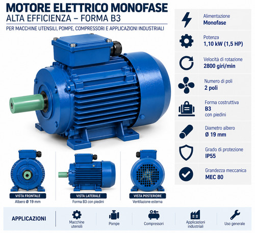 Motore elettrico monofase 5 - motore,