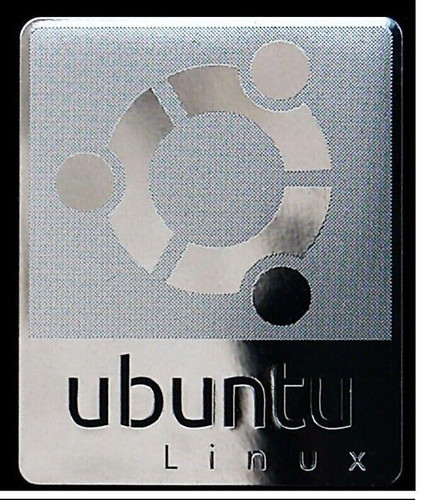 Adesivo logo ubuntu linux tux - logo,
