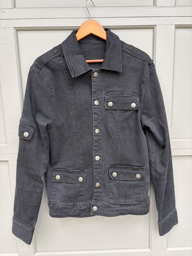 Cappotto denim nero - , vintage