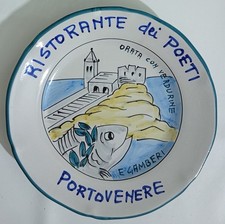 I148333 Piatto del buon ricordo - Ristorante dei Poeti - Portovenere 2000