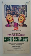 Locandina STORIE SCELLERATE PIER PAOLO PASOLINI SERGIO CITTI DAVOLI GRIMALDI