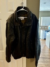 Bomber hacker vintage in pelle