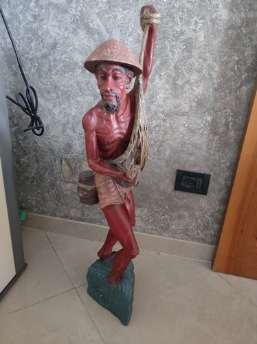 Grande statua pescatore - grande,