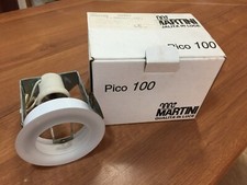 PICO 100 FARETTO MARTINI foro incasso 89 mm. VETRO ROTONDO BIANCO