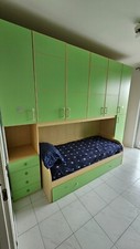 Cameretta verde con letto - cameretta,