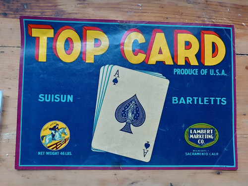 Poster vintage top card gioco - top,